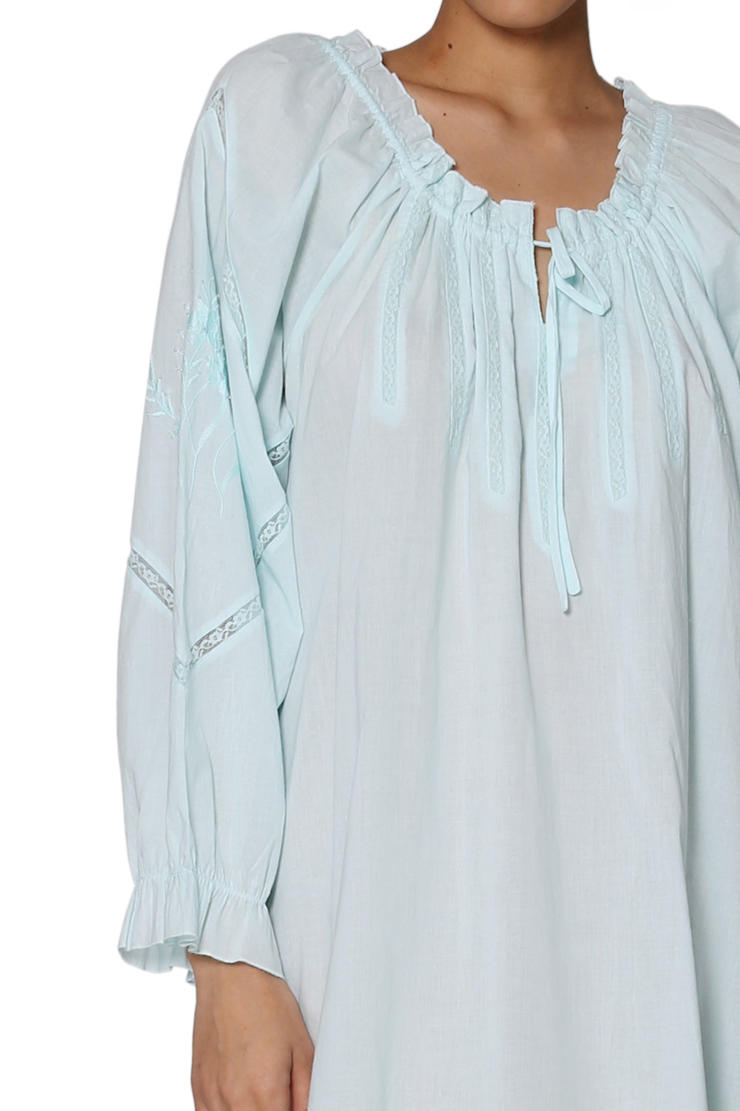 Plus Size 100% Cotton Poet Shirt