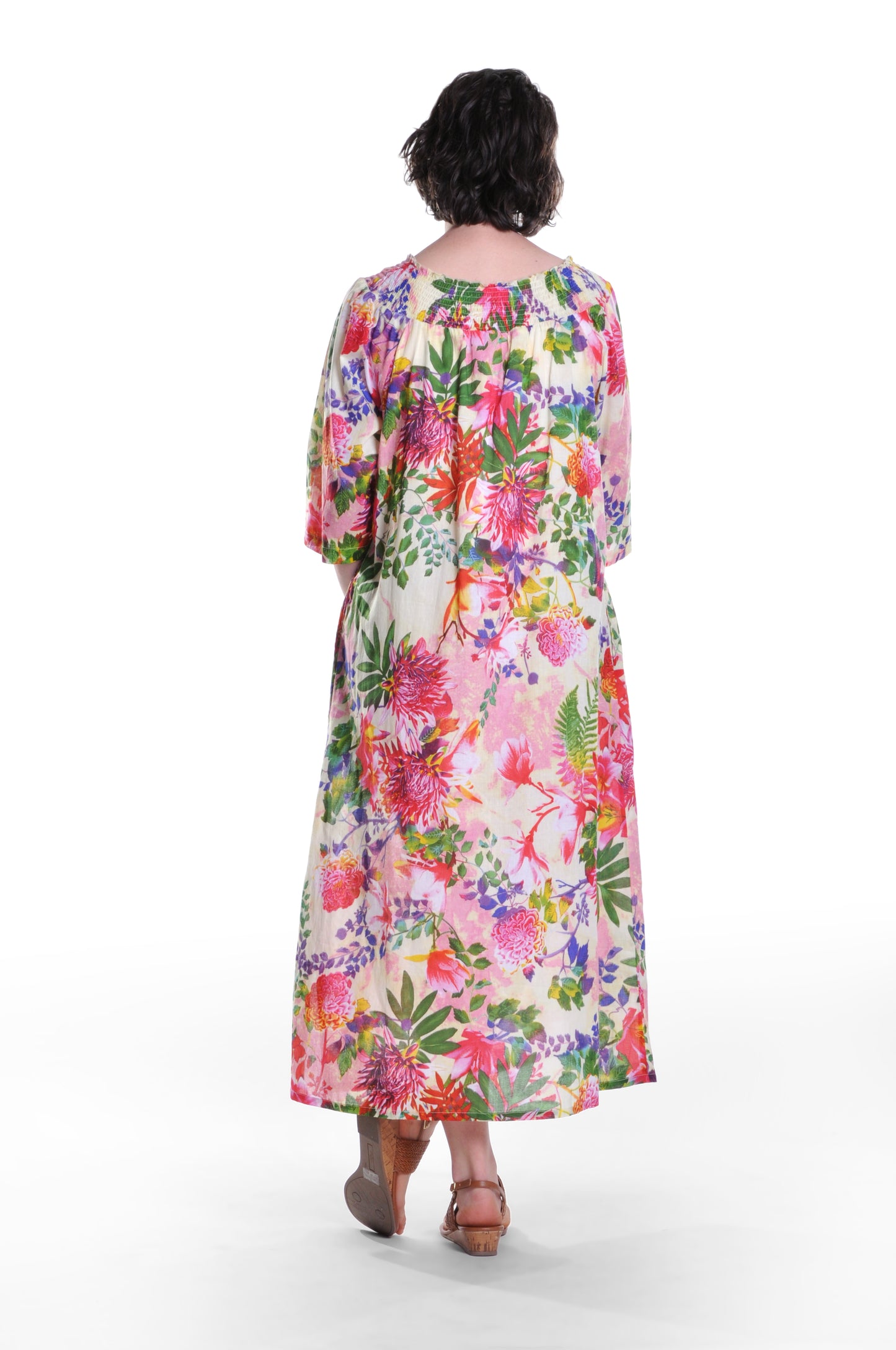 100% Cotton Tropical Floral Nightgown