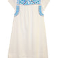 100% Cotton Cap Sleeve Embroidered Dress - La Cera