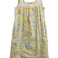 La Cera Sleeveless Cotton Toile Print Chemise