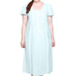 La Cera 100% Cotton Lace Applique Gown - La Cera