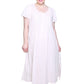 La Cera 100% Cotton Lace Applique Gown - La Cera