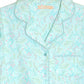 Plus Size Wispy Floral Long Flannel Pajama Set - La Cera