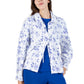 La Cera 100% Cotton Flannel Bed Jacket