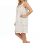 Plus Size La Cera Embroidered Flower Chemise - La Cera