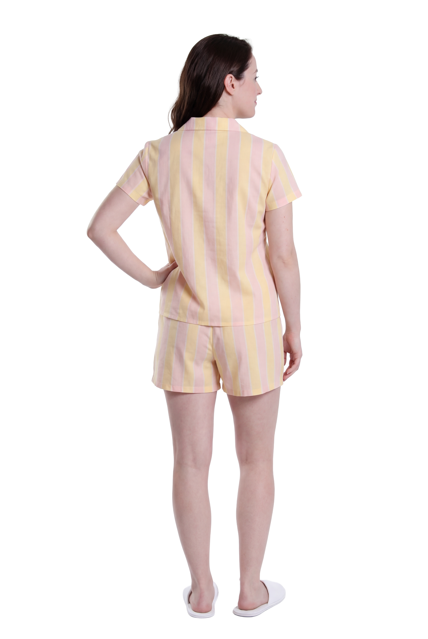 La Cera Stripe Printed Cotton PJs in a Bag - La Cera