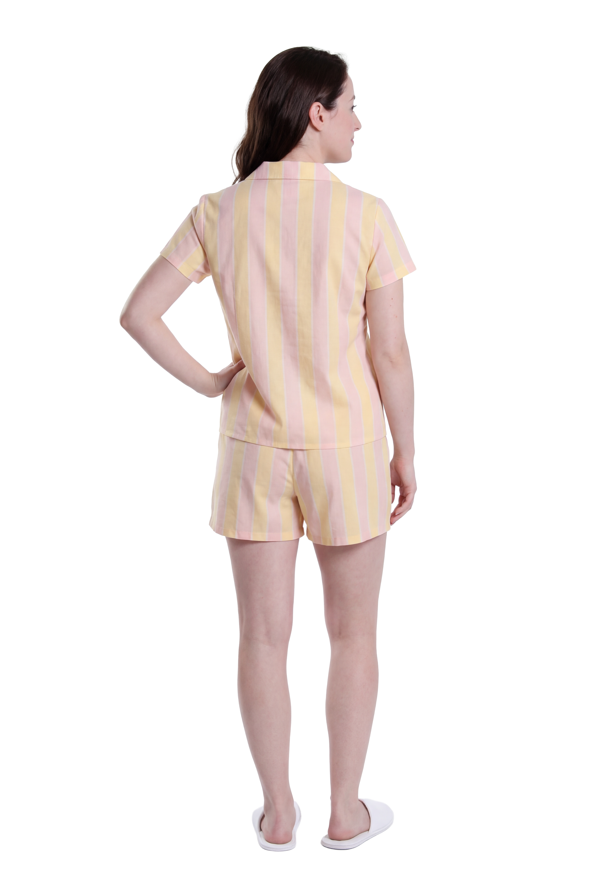 La Cera Stripe Printed Cotton PJs in a Bag - La Cera