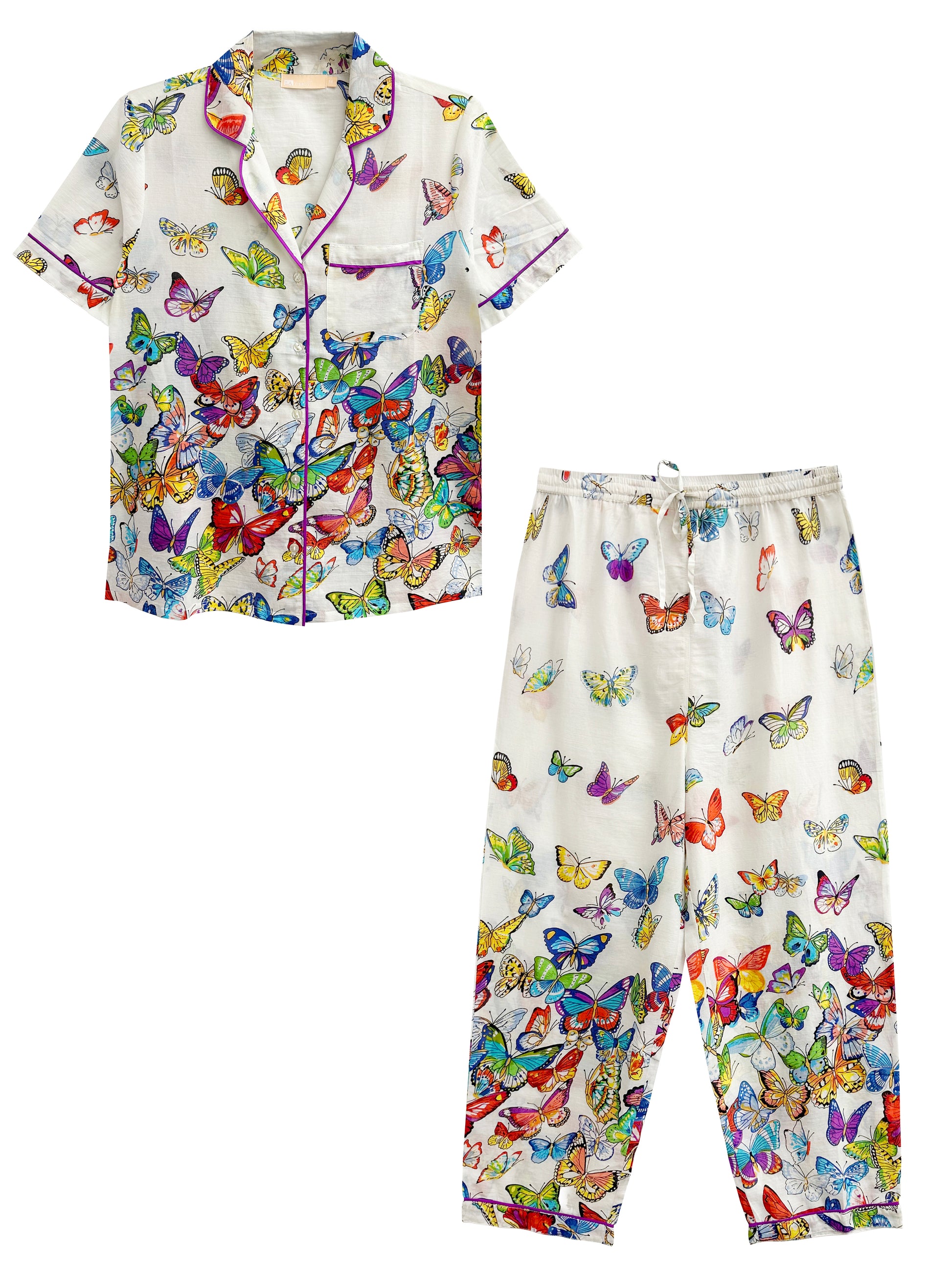 La Cera Butterfly Garden PJ Set - La Cera