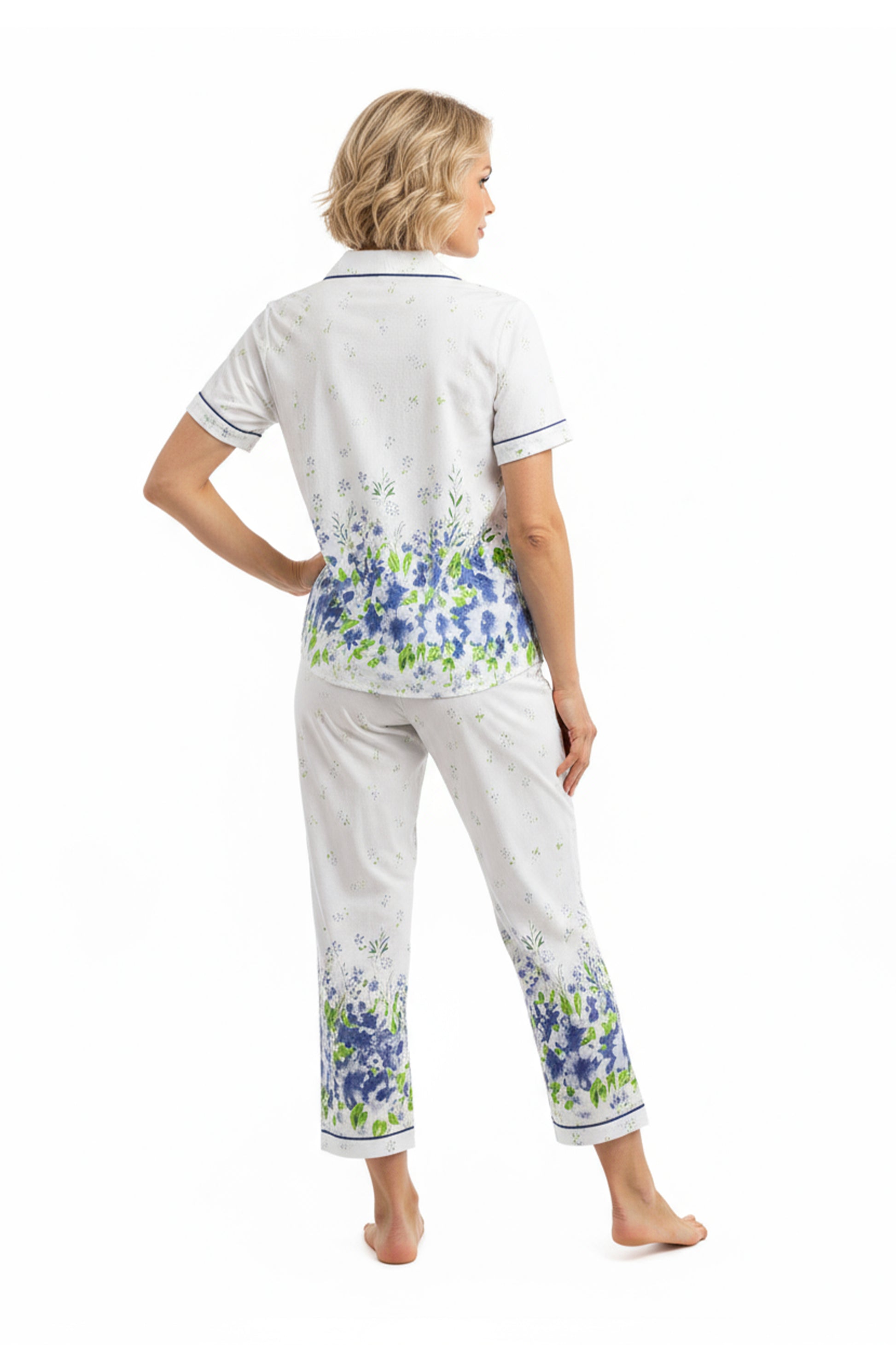La Cera Forget Me Not Print PJ - La Cera