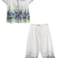 La Cera Forget Me Not Print PJ - La Cera