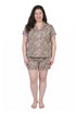 Cheetah Print Plus Size Pajamas - La Cera