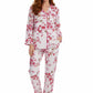 La Cera Cotton Pajama Set Peach - La Cera