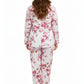 La Cera Cotton Pajama Set Peach - La Cera