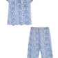 La Cera Cotton Knit Capri PJ