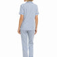 La Cera Pin Stripe Cotton Knit Capri PJ - La Cera