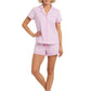 La Cera Pin Stripe Cotton Knit Boxer PJ - La Cera