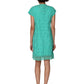 La Cera Medallion Lace Cap Sleeve Dress