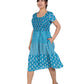 La Cera Cap Sleeve Short Smock Tier Dress - La Cera