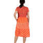 La Cera Cap Sleeve Short Smock Tier Dress - La Cera