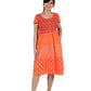 La Cera Cap Sleeve Short Smock Tier Dress - La Cera