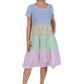 La Cera Cap Sleeve Short Smock Tier Dress - La Cera