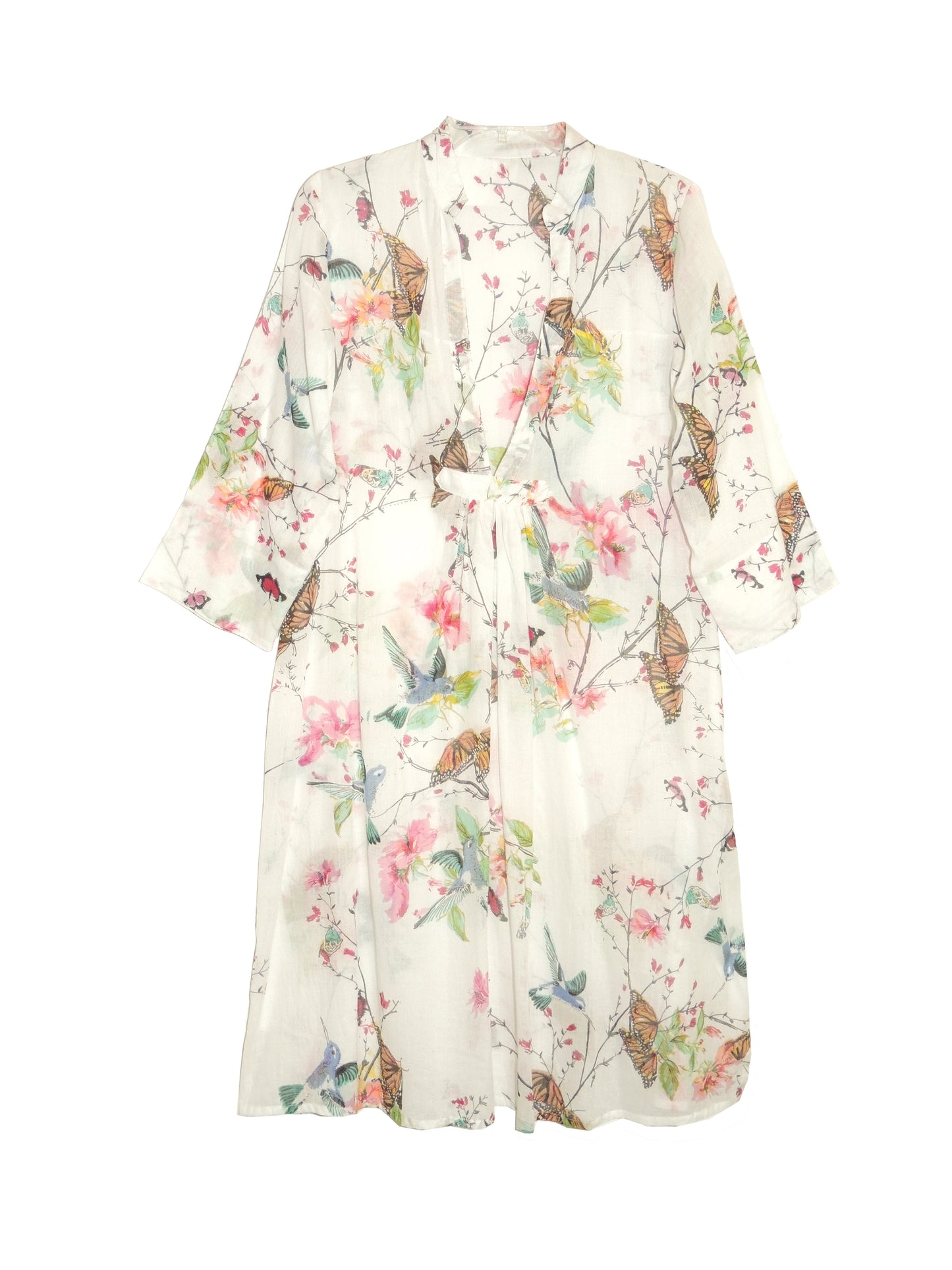 Floral Hummingbird Plus Size Sundress - La Cera