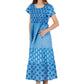 La Cera Cap Sleeve Smock Tier Dress