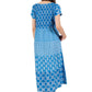 La Cera Cap Sleeve Smock Tier Dress