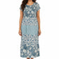 La Cera Cap Sleeve Smock Tier Dress