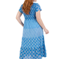 La Cera Cap Sleeve Smock Tier Dress
