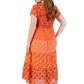 La Cera Cap Sleeve Smock Tier Dress