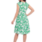 La Cera Floral Tiered Cap Sleeve Dress - La Cera