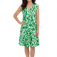 La Cera Floral Tiered Cap Sleeve Dress - La Cera