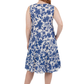 La Cera Floral Tiered Cap Sleeve Dress - La Cera