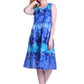 La Cera 100% Cotton Ombre Print Tier Dress