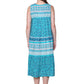 La Cera 100% Cotton Border Print Dress