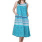 La Cera 100% Cotton Border Print Dress
