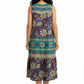 La Cera 100% Cotton Border Print Dress