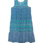 La Cera Plus Size 100% Cotton Border Print  Dress - La Cera