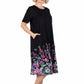 La Cera 100% Cotton Knit Summertime Garden Dress