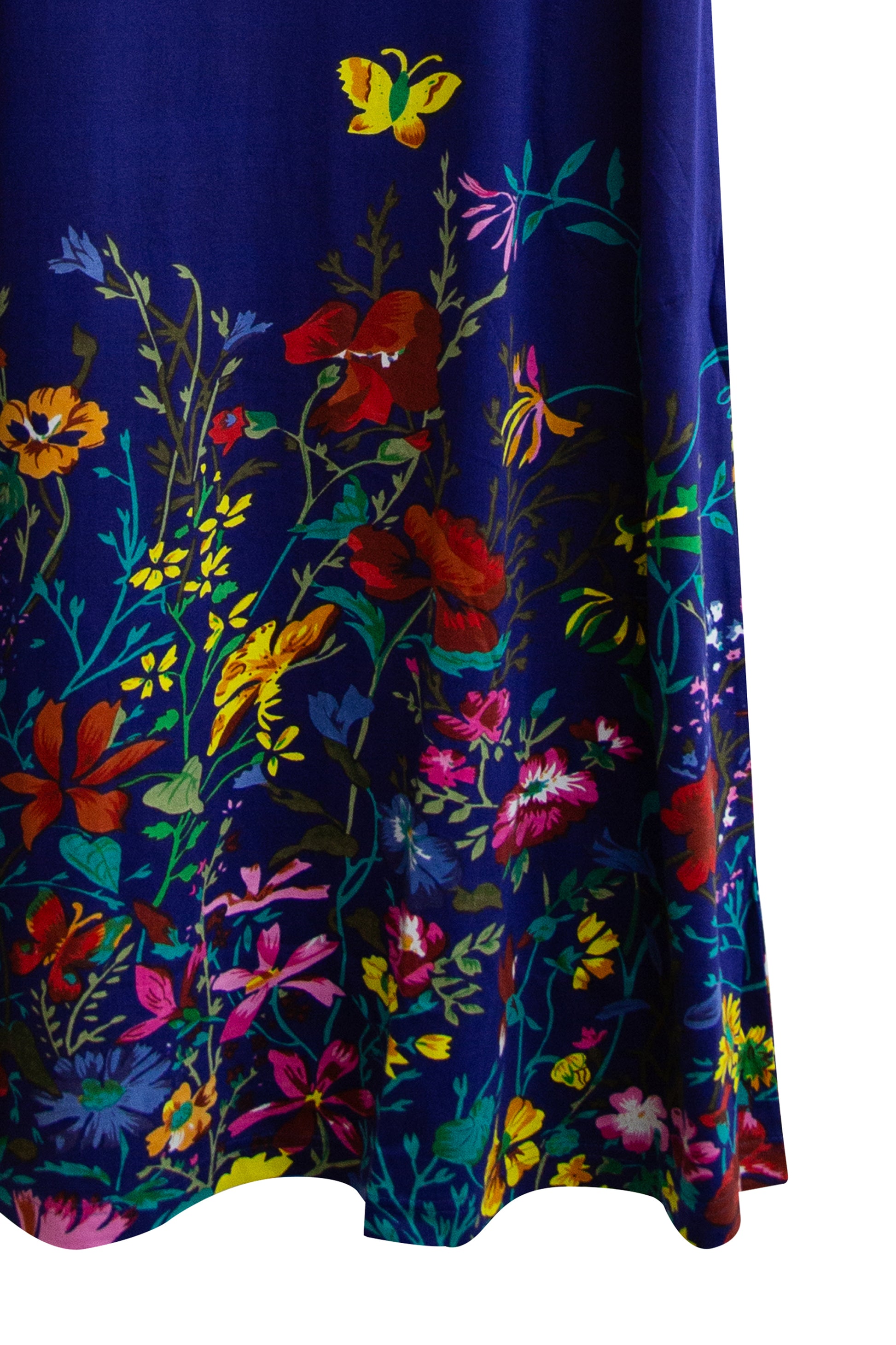 La Cera Floral Printed Short Sleeve Dress - La Cera