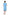 La Cera Cotton Knit Short Sleeve Blue Tie-Dye Dress - La Cera