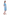 La Cera Cotton Knit Short Sleeve Blue Tie-Dye Dress - La Cera