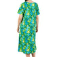La Cera Floral Printed A-Line Dress - La Cera