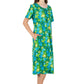 La Cera Floral Printed A-Line Dress - La Cera