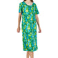 La Cera Floral Printed A-Line Dress - La Cera