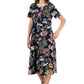 La Cera Midnight Floral Knit Dress