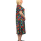 La Cera Plus Size Printed Cotton Knit A-Line Dress