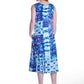 La Cera Sleeveless Cotton Knit Batik Print Dress
