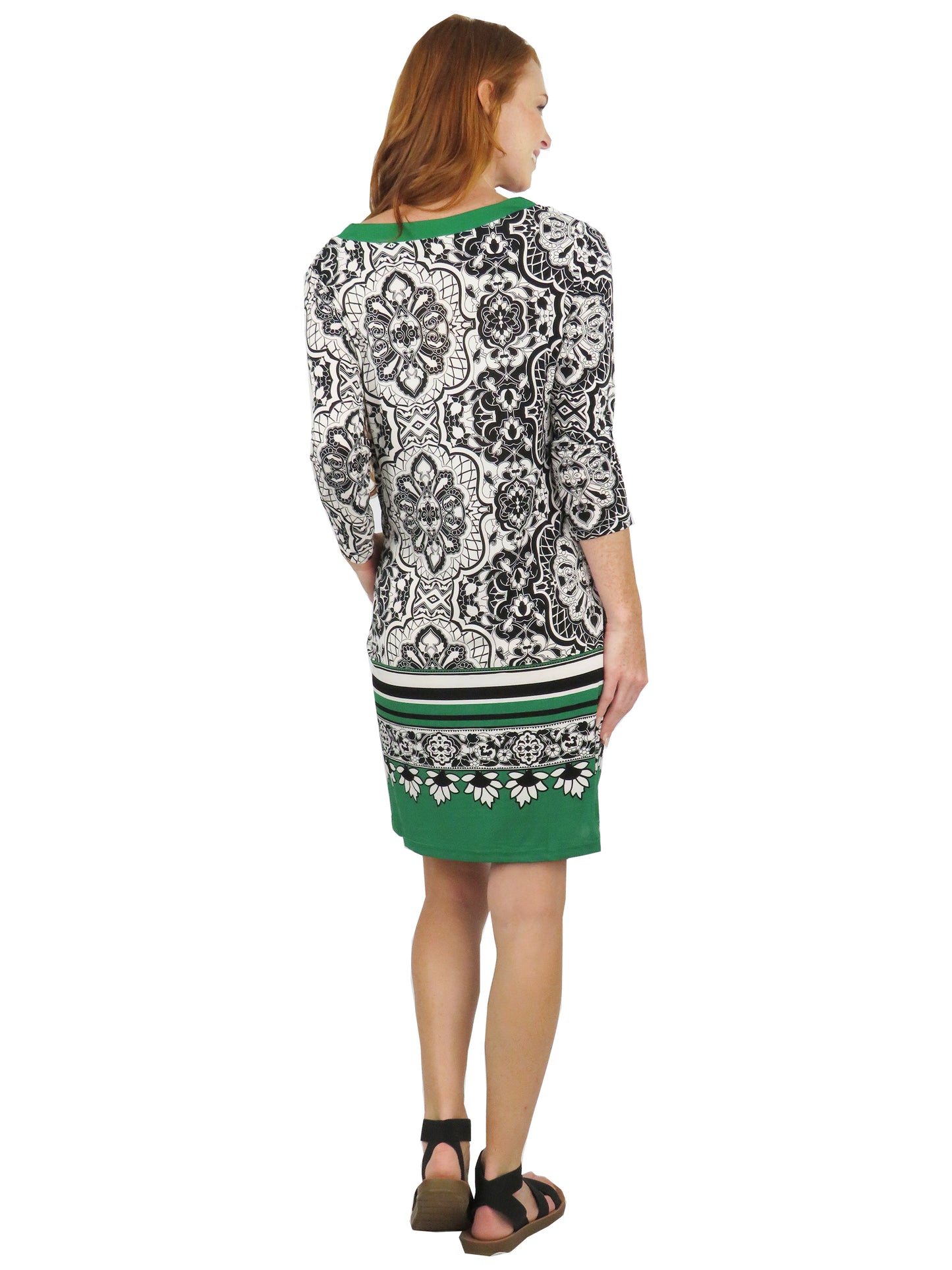 La Cera Shannon Print Dress